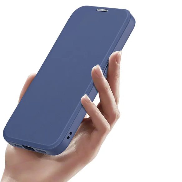 Dux Ducis Skin X Pro MagSafe-kompatibilis könyvtok iPhone 16e - kék