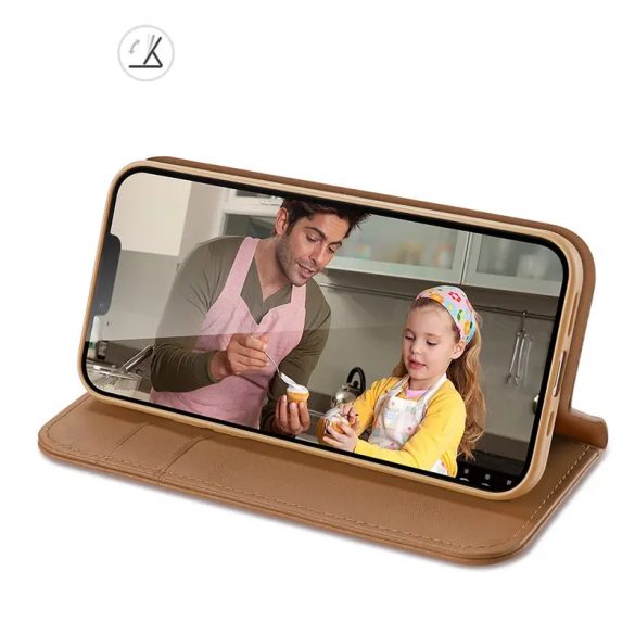 Dux Ducis Hivo könyvtok iPhone 16e - barna