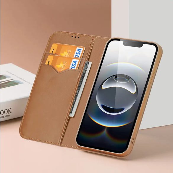 Dux Ducis Hivo könyvtok iPhone 16e - barna