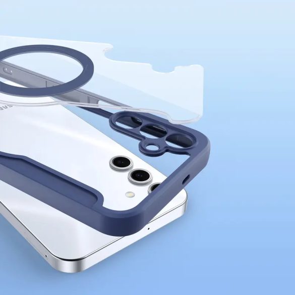 Dux Ducis Skin X Pro MagSafe-kompatibilis könyvtok Samsung Galaxy S25 Plus - kék