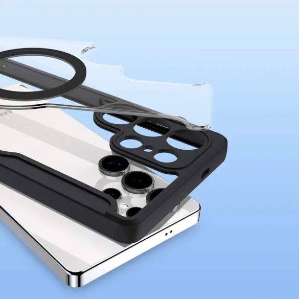 Dux Ducis Skin X Pro MagSafe-kompatibilis könyvtok Samsung Galaxy S25 Ultra - fekete