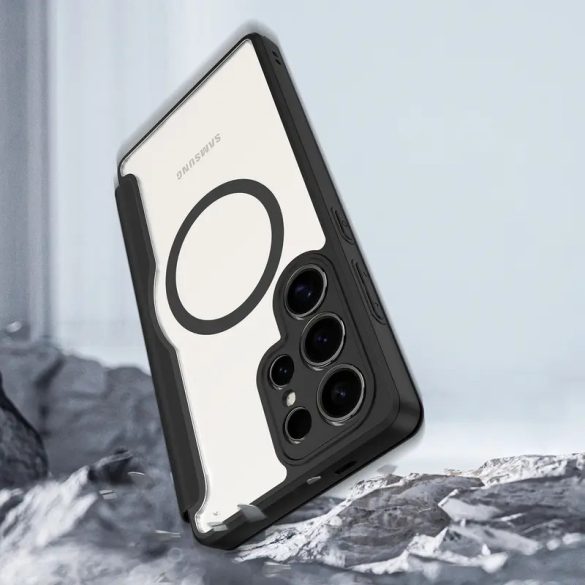 Dux Ducis Skin X Pro MagSafe-kompatibilis könyvtok Samsung Galaxy S25 Ultra - fekete
