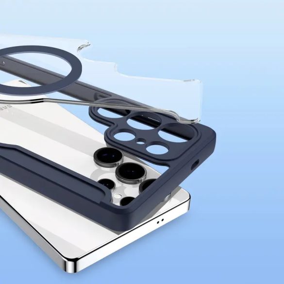 Dux Ducis Skin X Pro MagSafe-kompatibilis könyvtok Samsung Galaxy S25 Ultra - kék