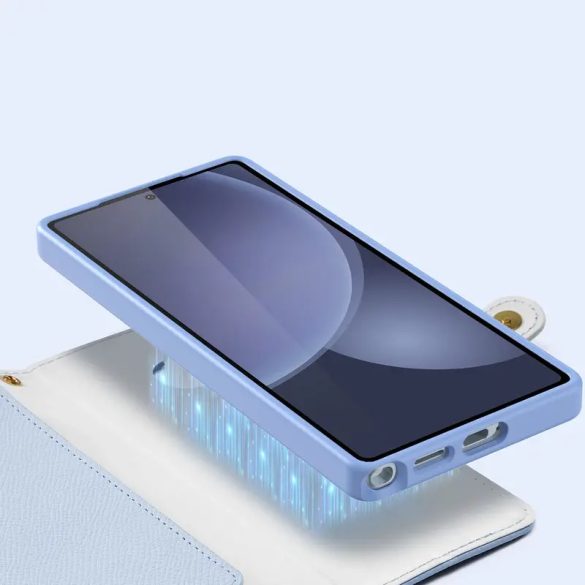 Dux Ducis Lawa MagSafe-kompatibilis könyvtok Samsung Galaxy S25 Ultra - kék