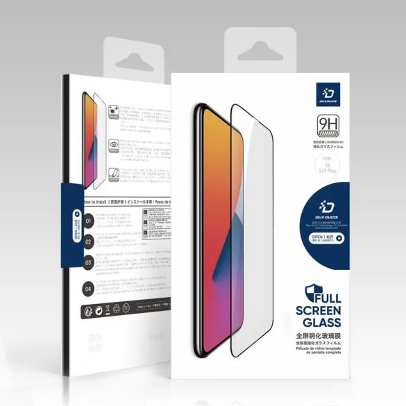 Dux Ducis betekintésvédett edzett üveg fekete szegéllyel Samsung Galaxy S25 Plus