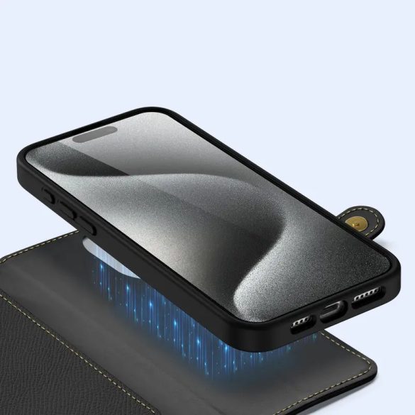 Dux Ducis Lawa könyvtok iPhone 15 Pro - fekete