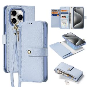Dux Ducis Lawa könyvtok iPhone 15 Pro - kék