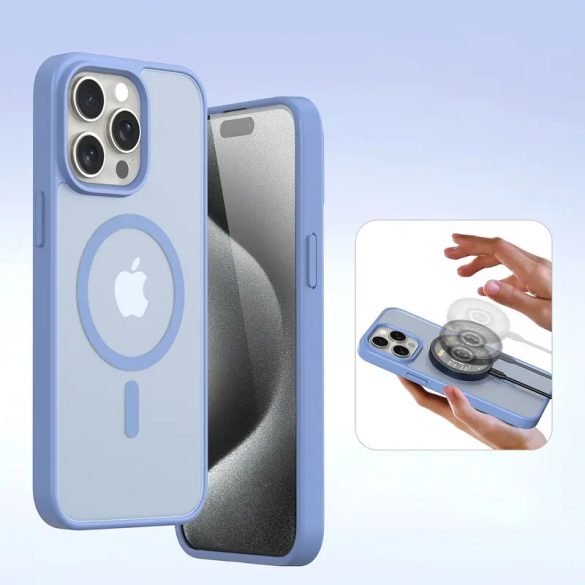 Dux Ducis Lawa könyvtok iPhone 15 Pro - kék