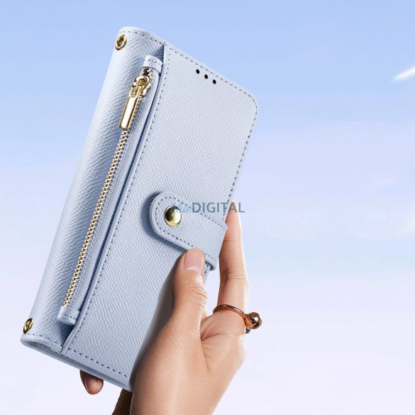 Dux Ducis Lawa könyvtok iPhone 15 Pro - kék