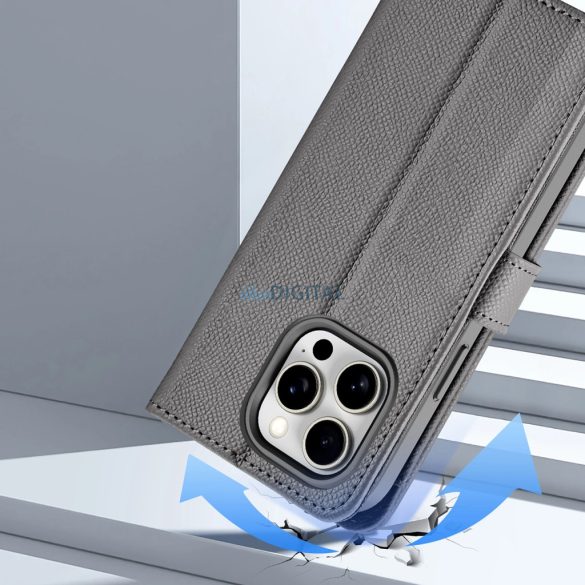 Dux Ducis Lawa könyvtok iPhone 15 Pro Max - szürke