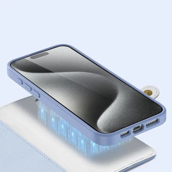 Dux Ducis Lawa könyvtok iPhone 15 Pro Max - kék
