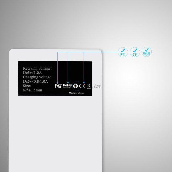 Choietch adapter vezeték nélküli töltéshez Qi Lightning Induction Inset fehér (WP-IP)