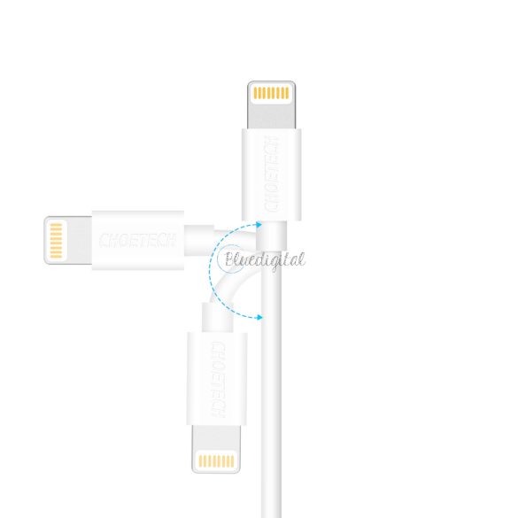Choetech Certified USB-A kábel - Lightning MPI 1.8m fehér (IP0027)