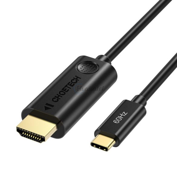 Choetech egyirányú adapter kábel type-c adapter (apa) a HDMI 2.0 (apa) 4K 60Hz 1.8m fekete (CH0019)