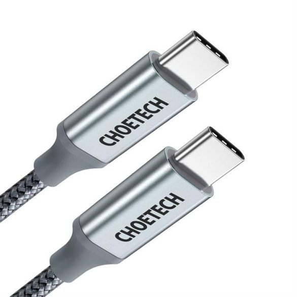 CHOETECH USB type-c - USB type-c kábel 5A 100 W Power Diving 480 Mbps 1,8 m szürke (XCC-1002-GY)