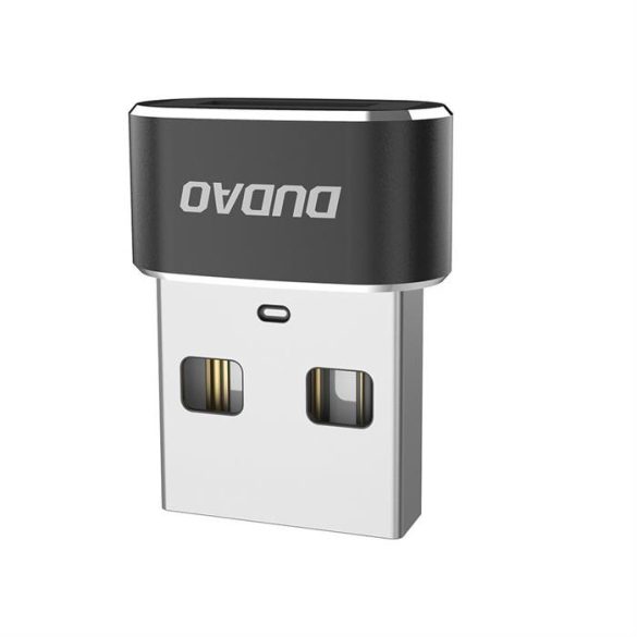 Dudao átalakító Type-c USB USB adapter csatlakozó fekete (L16AC fekete)