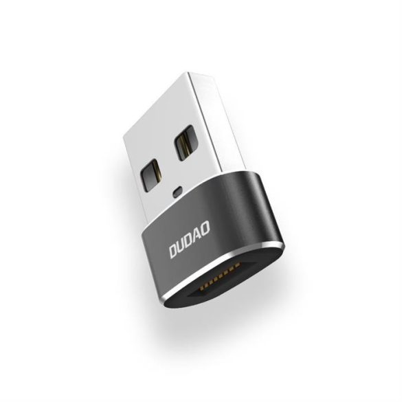 Dudao átalakító Type-c USB USB adapter csatlakozó fekete (L16AC fekete)