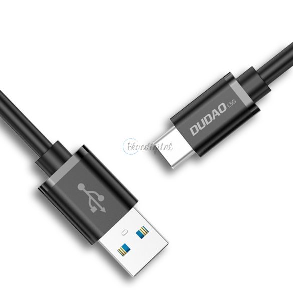 Dudao kábel USB kábel - USB Type C szuper gyors töltés 1 m fekete (l5g -fekete)