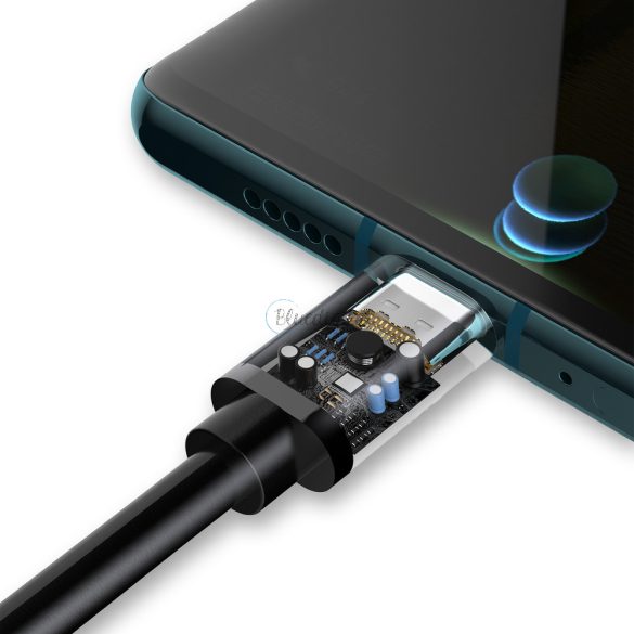 Dudao kábel USB kábel - USB Type C szuper gyors töltés 1 m fekete (l5g -fekete)