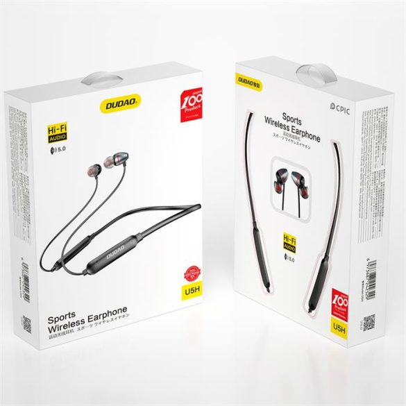 Dudao Sport vezeték nélküli Bluetooth 5.0 fülhallgató nyakpánt (U5H-szürke)