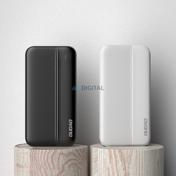 Dudao powerbank 20000mAh 2xUSB-A 10W fehér (K4S+)