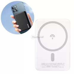   Dudao vezeték nélküli Power Bank Magsafe 10W (5W Magsafe) 5000mah fehér (K14s)