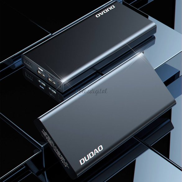 Dudao Metal Power Bank LED jelzővel 10000MAH ezüst (K5PRO)