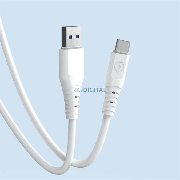 Dudao kábel USB - USB type-c 6A kábel 1 m fehér (TGL3T)