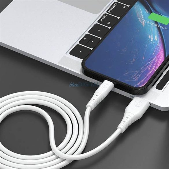 Dudao kábel USB - USB type-c 6A kábel 1 m fehér (TGL3T)