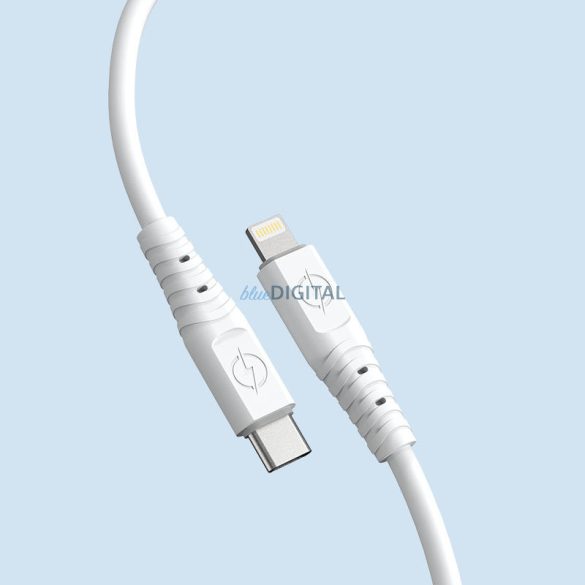 Dudao kábel, USB Type C kábel - Lightning 6A 65W PD fehér (TGL3X)