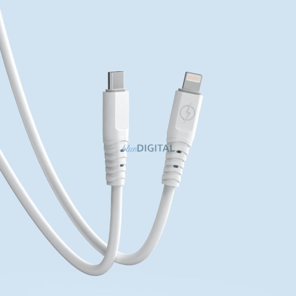 Dudao kábel, USB Type C kábel - Lightning 6A 65W PD fehér (TGL3X)