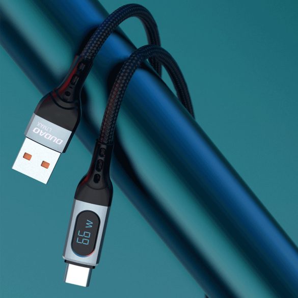 Dudao USB kábel - USB Type-C gyors töltő PD 66W fekete (L7Max)