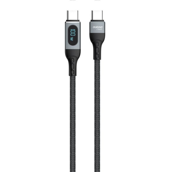 Dudao kábel USB Type-C - USB Type-C gyors töltő PD 100W fekete (L7MaxC)