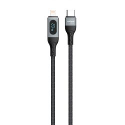   Dudao USB Type-C kábel - Lightning gyors Charging PD 20W fekete (L7MaxL)