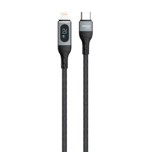 Dudao USB Type-C kábel - Lightning gyors Charging PD 20W fekete (L7MaxL)