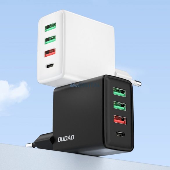 Dudao gyorstöltő 3x USB / 1x USB Type C 20W, PD, QC 3.0 fehér (A5H)