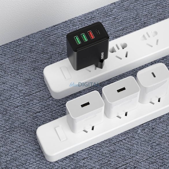 Dudao gyorstöltő 3x USB / 1x USB Type C 20W, PD, QC 3.0 fehér (A5H)