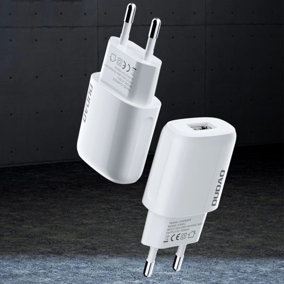 Dudao A1 USB-A hálózati töltő 1xUSB-A csatlakozással és USB-A - Lightning 1m kábellel 1.5A 7.5W - fehér