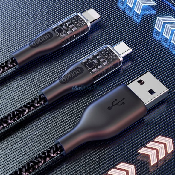 Gyors töltőkábel 30W 1m USB - Lightning Dudao L22L - szürke