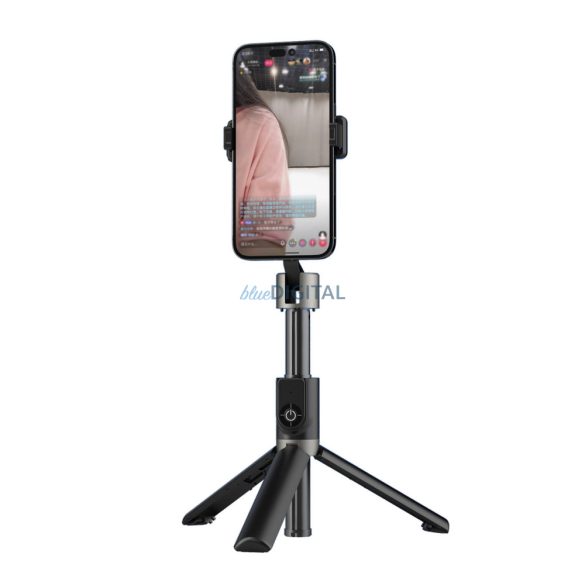 Selfie bot / teleszkópos rúd állvány Dudao F18B - fekete