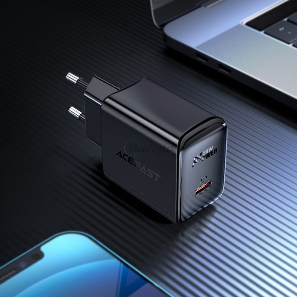 ACEFFORT gyors töltő USB type-c 20W Power Delivery fekete (A1 EU fekete)