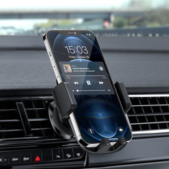 AceFast autós telefontartó műszerfalra és szellőztető rácsra fekete (D5 fekete)