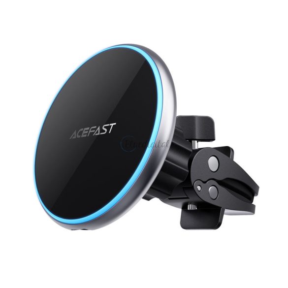 Acefast Qi vezeték nélküli töltő MagSafe 15W Magnetic Phone Holder a Szellőzőrács Fekete (D3 fekete)