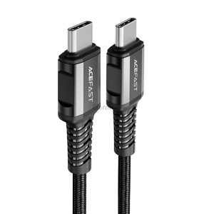 AceFast kábel USB type-c - USB type-c 1,2 m, 60W (20V / 3a) fekete (C1-03 fekete)