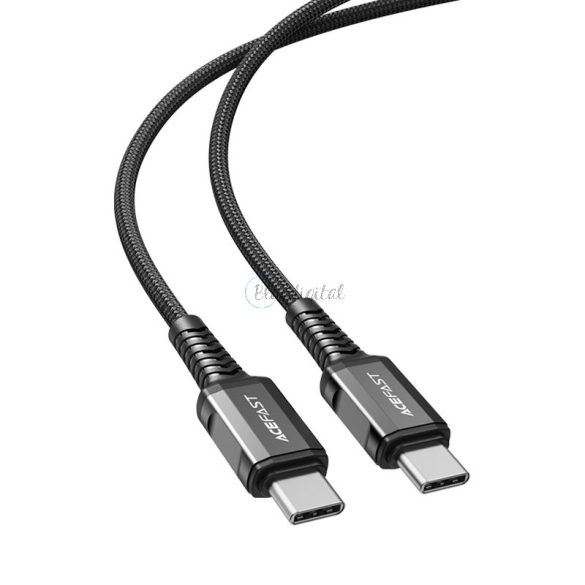 AceFast kábel USB type-c - USB type-c 1,2 m, 60W (20V / 3a) fekete (C1-03 fekete)