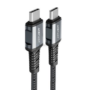 AceFast kábel USB type-c - USB type-c 1,2 m, 60W (20V / 3a) szürke (C1-03 deep space szürke)