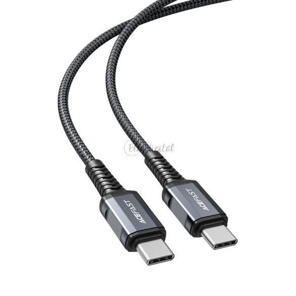AceFast kábel USB type-c - USB type-c 1,2 m, 60W (20V / 3a) szürke (C1-03 deep space szürke)