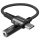 ACEFAST audio kábel USB type-c - 3,5 mm Mini Jack (anya) 18 cm, DAC, Aux fekete (C1-07 fekete)
