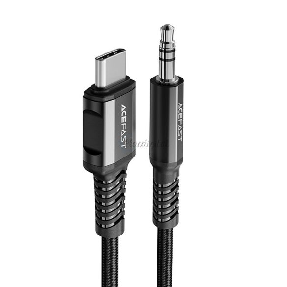 ACEFAST audio kábel USB type-c - 3,5 mm Mini Jack (apa) 1,2 m, Aux fekete (C1-08 fekete)