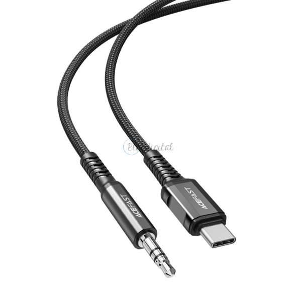 ACEFAST audio kábel USB type-c - 3,5 mm Mini Jack (apa) 1,2 m, Aux fekete (C1-08 fekete)